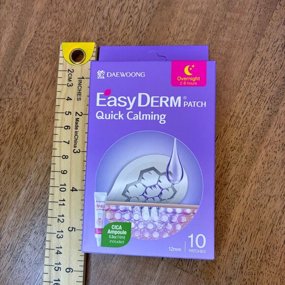 EasyDerm Quick Calming Magnesium Patches – Hydrocolloid Acne Spot Treatment New - Picture 10 of 10
